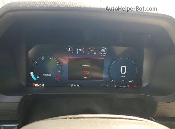 1FTEW2KP3SKD09589 2025 FORD F150 Black Widok zestawu wskaźników