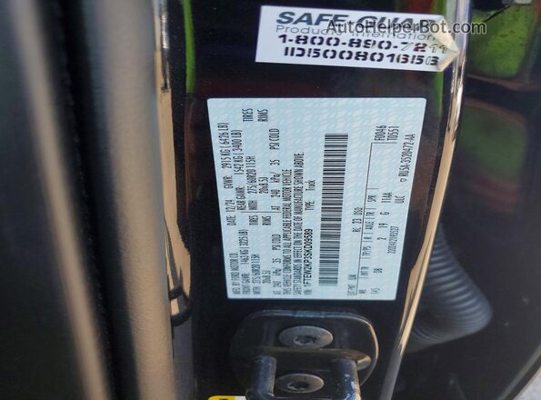 1FTEW2KP3SKD09589 2025 FORD F150 Black Widok naklejki z numerem VIN