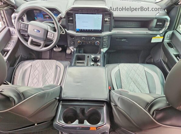 1FTEW2KPXRKE50279 2024 FORD F150 Gray Вид панелі приладів