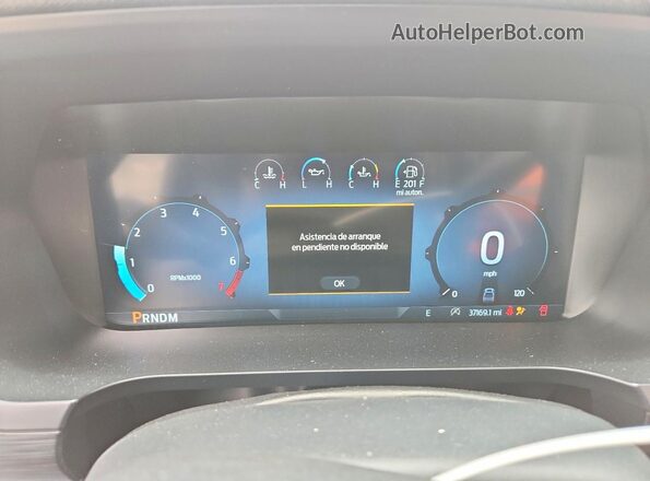1FTEW2KPXRKE50279 2024 FORD F150 Gray Вид щитка приладів