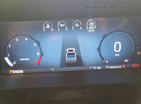 1FTEW2LP0SKE57200 2025 FORD F150 White Instrument cluster view