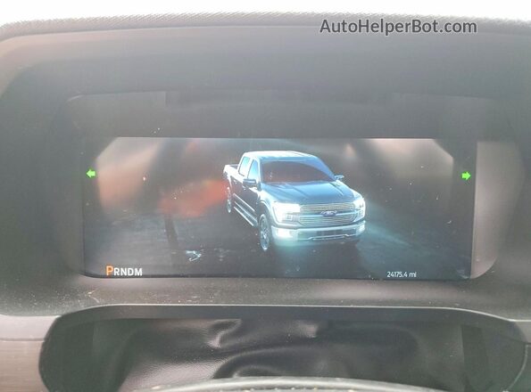 1FTEW3K54RKD68584 2024 FORD F150 Gray Instrument cluster view