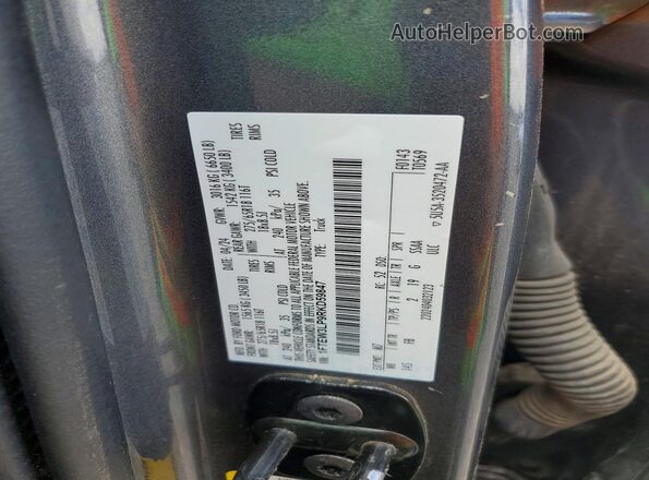 1FTEW3LP9RKD59847 2024 FORD F150 Gray Widok naklejki z numerem VIN
