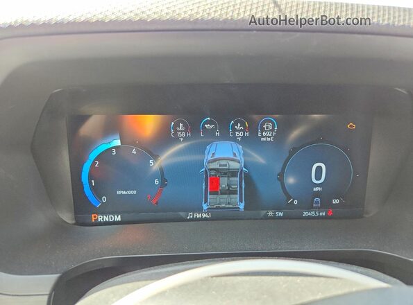 1FTEW3LPXSKE08107 2025 FORD F150 White Vista del cuadro de instrumentos