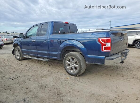 1FTEX1C55JKG06964 2018 FORD F150 Синий Задняя левая четверть