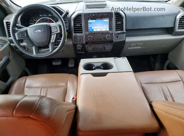 1FTEX1C55JKG06964 2018 FORD F150 Синий Вид панели приборов