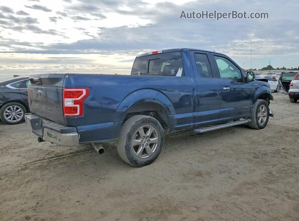 1FTEX1C55JKG06964 2018 FORD F150 Синий Задняя правая четверть