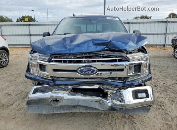 1FTEX1C55JKG06964 2018 FORD F150 Синий Вид спереди