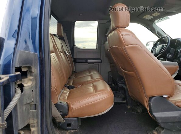 1FTEX1C55JKG06964 2018 FORD F150 Синий Вид задних сидений