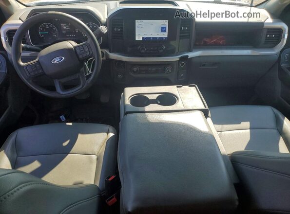 1FTEX1C57NKE49850 2022 FORD F150 White Вид панелі приладів