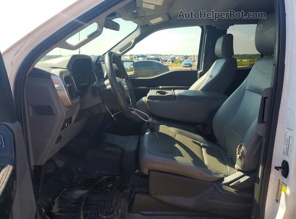 1FTEX1C57NKE49850 2022 FORD F150 White Вид салону спереду