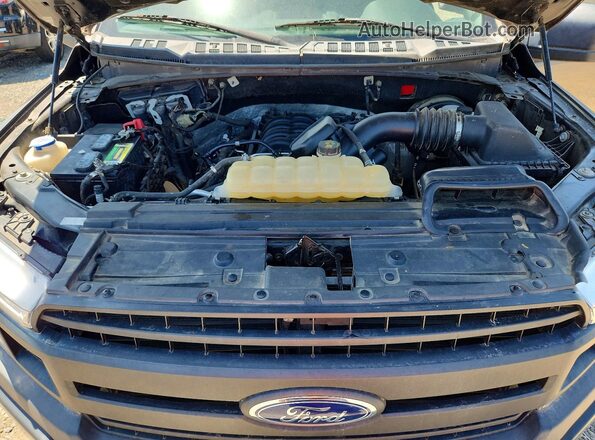1FTEX1C58JKD78071 2018 FORD F150 Gray Widok wnętrza z tyłu