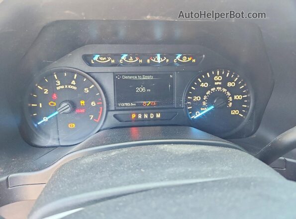 1FTEX1C58JKD78071 2018 FORD F150 Gray Widok zestawu wskaźników