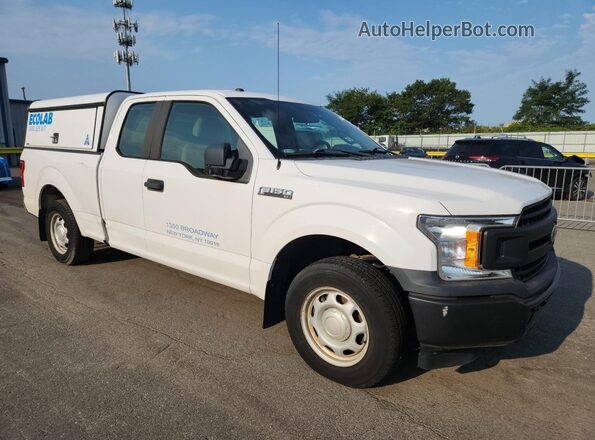1FTEX1CB4JKF15853 2018 FORD F150 White Widok naklejki z numerem VIN