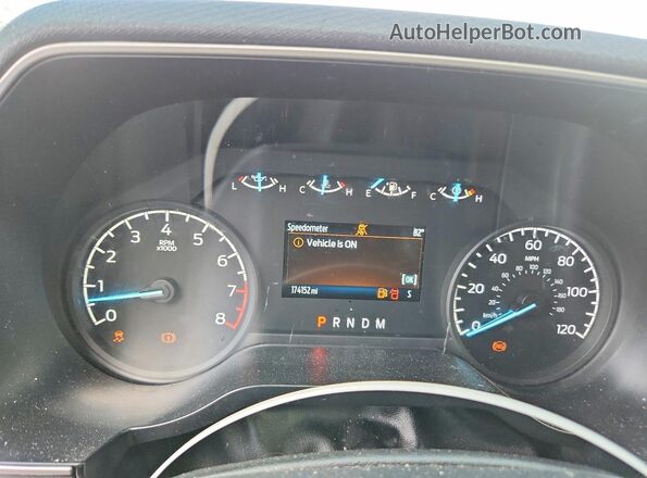 1FTEX1CB6MKE44725 2021 FORD F150 White Вид щитка приладів