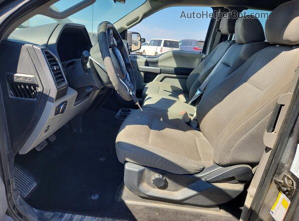 1FTEX1CBXKKF29323 2019 FORD F150 Gray Widok wnętrza z przodu