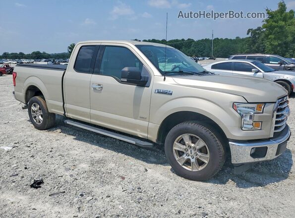 1FTEX1CP0HFC79264 2017 FORD F150 Желто-коричневый Передняя правая четверть
