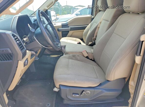 1FTEX1CP0HFC79264 2017 FORD F150 Желто-коричневый Вид салона спереди