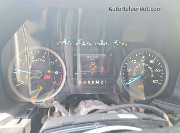 1FTEX1CP0HFC79264 2017 FORD F150 Желто-коричневый Вид щитка приборов
