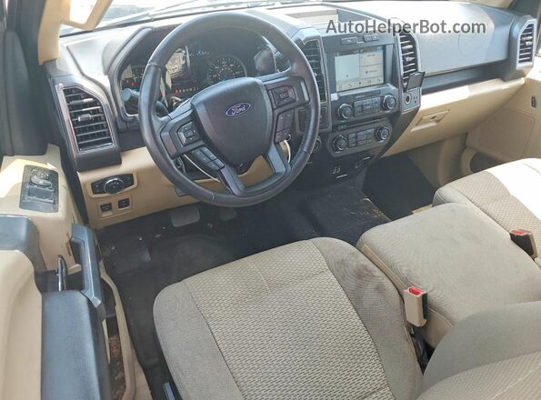 1FTEX1CP0HFC79264 2017 FORD F150 Желто-коричневый Вид панели приборов