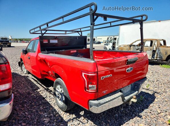 1FTEX1CP1HKC80205 2017 FORD F150 Красный Задняя левая четверть