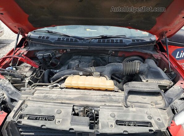 1FTEX1CP1HKC80205 2017 FORD F150 Красный Вид задней части салона