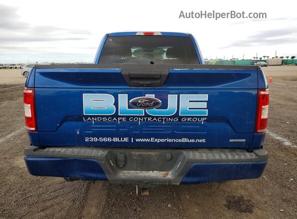 1FTEX1CP1JKE34921 2018 FORD F150 Синий Вид сзади