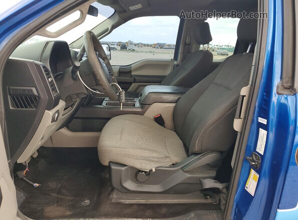 1FTEX1CP1JKE34921 2018 FORD F150 Синий Вид салона спереди