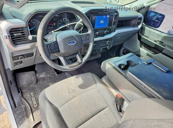1FTEX1CP6NKD23304 2022 FORD F150 Белый Вид панели приборов