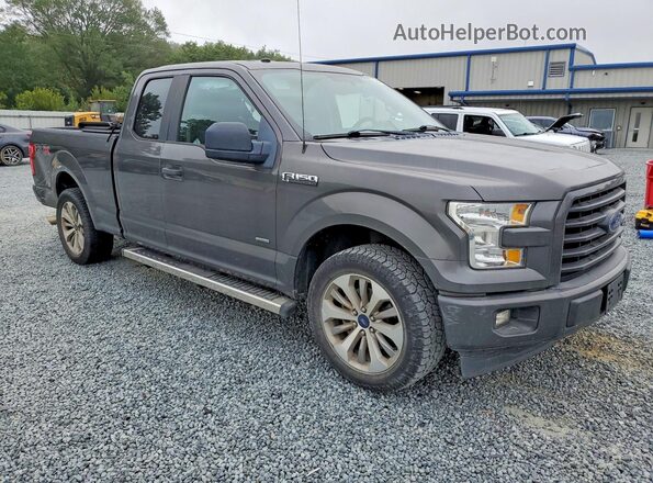 1FTEX1CP7HKE19396 2017 FORD F150 Gray Przód prawy