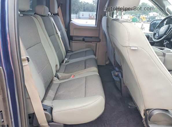 1FTEX1CPXGFA08775 2016 FORD F150 Blue Vista de los asientos traseros