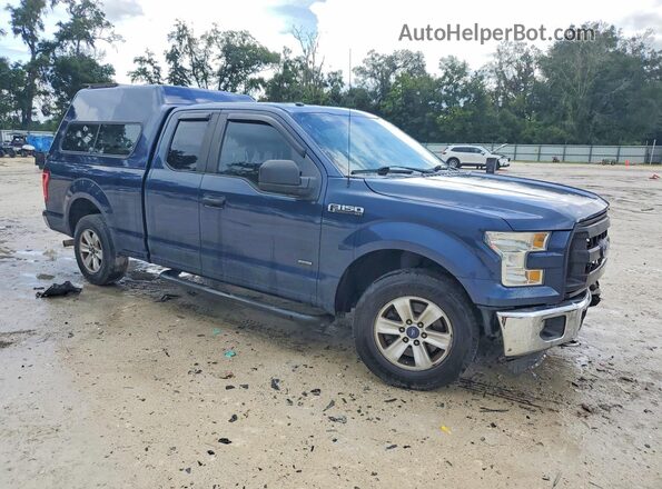 1FTEX1CPXGFA08775 2016 FORD F150 Blue Delantero derecho