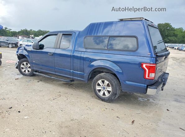 1FTEX1CPXGFA08775 2016 FORD F150 Blue Trasero izquierdo