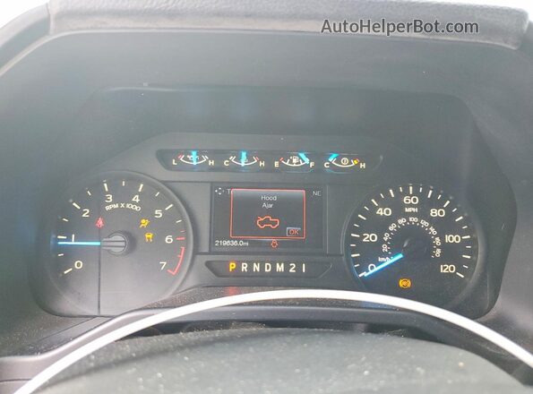 1FTEX1CPXGFA08775 2016 FORD F150 Blue Vista del cuadro de instrumentos