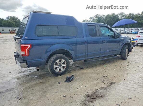 1FTEX1CPXGFA08775 2016 FORD F150 Blue Trasero derecho