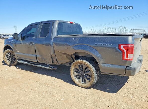 1FTEX1CPXGKE11209 2016 FORD F150 Charcoal Հետևի ձախ