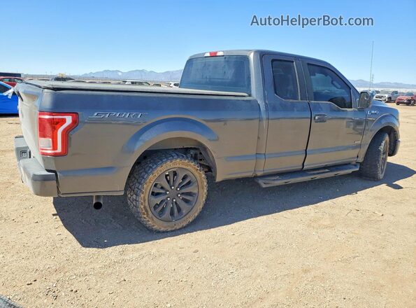 1FTEX1CPXGKE11209 2016 FORD F150 Charcoal Հետևի աջ