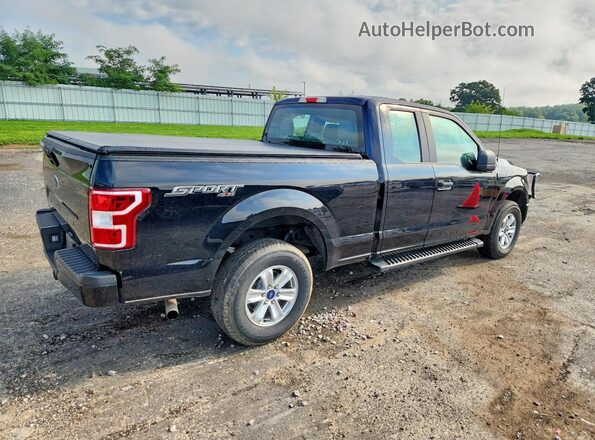 1FTEX1EB1JFA28647 2018 FORD F150 Black უკანა მარჯვენა