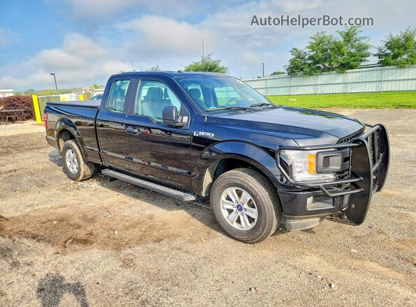 1FTEX1EB1JFA28647 2018 FORD F150 Black წინა მარჯვენა