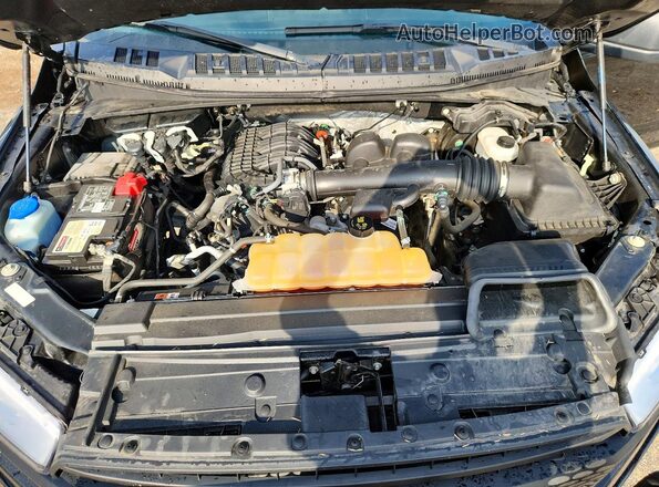 1FTEX1EB1JFA28647 2018 FORD F150 Black უკანა სალონის ხედი