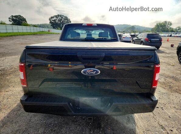 1FTEX1EB1JFA28647 2018 FORD F150 Black უკანა ხედი