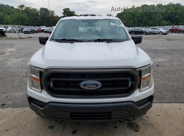 1FTEX1EB4MKD58486 2021 FORD F150 White VIN კოდის სტიკერის ხედი