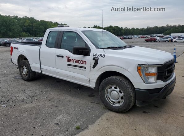 1FTEX1EB4MKD58486 2021 FORD F150 White სალონის 360-გრადუსიანი ხედი