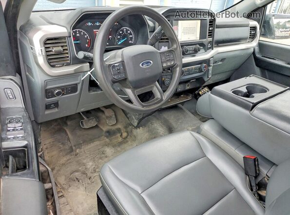 1FTEX1EB4MKD58486 2021 FORD F150 White წინა პანელის ხედი