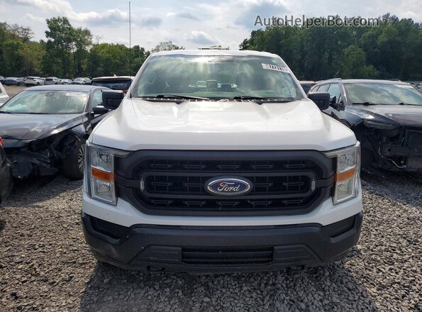 1FTEX1EB4MKD58486 2021 FORD F150 White წინა ხედი