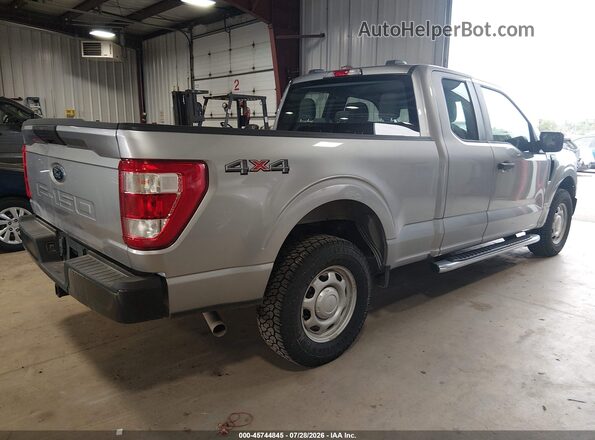 1FTEX1EB9MFB38477 2021 FORD F150 Silver Tył prawy