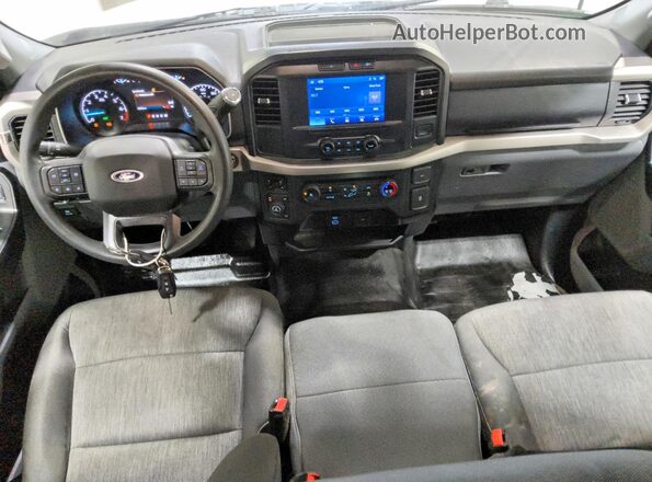 1FTEX1EP3MKF02928 2021 FORD F150 White Вид панелі приладів
