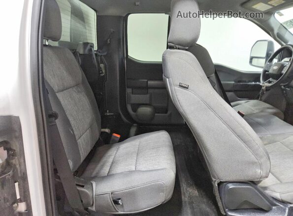 1FTEX1EP3MKF02928 2021 FORD F150 White Вид задніх сидінь