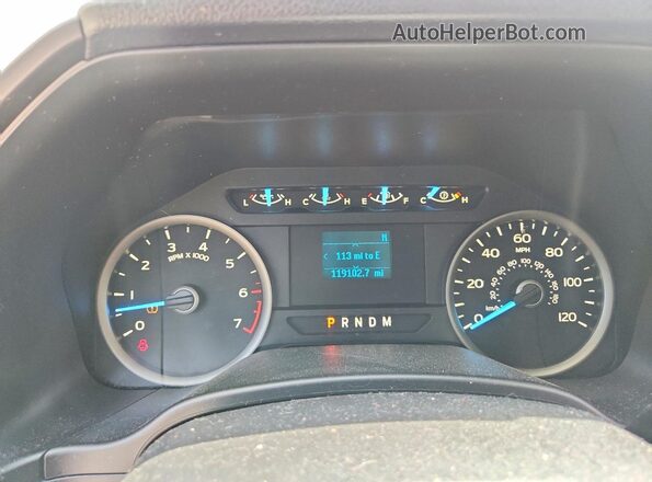1FTEX1EP6JFE54054 2018 FORD F150 White Widok zestawu wskaźników