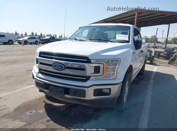 1FTEX1EP6JKE60122 2018 FORD F150 White Front left